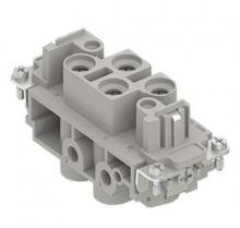 Techspan MP4/0RS - FEMALE INSERT - 4P+Ground  80A MAX - 600V  SCREW TERMINAL