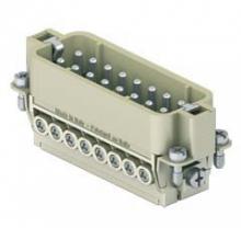 Techspan A16PS - MALE INSERT - SCREW TERMINAL  16P+Ground  10A MAX - 600V