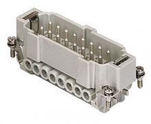 Techspan E32PS - MALE INSERT - 16P 17-32+Ground  16A MAX - 600V  SCREW TERMINAL W/ WIRE PROTECTION