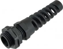 Techspan RFC13NR - FLEX CONN .500in NPT  .19-.35in  BLACK c/w O-ring and locknut