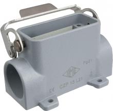 Techspan AS1L10S5 - SURFACE MOUNTING BASE - 10P+Ground    SINGLE LEVER  SINGLE PORT  CABLE GLAND PG 21