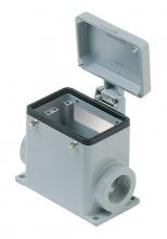 Techspan AS2L32D6 - SURFACE MOUNTING BASE - 32P+Ground    DOUBLE LEVERS  DOUBLE PORT  CABLE GLAND PG 29x2