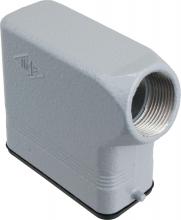 Techspan ESEP10S4 - HOOD - 10P+Ground    TWO PEGS  SIDE ENTRY  CABLE GLAND PG 16