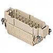 Techspan E16PG - MALE INSERT - 16P+Ground  16A MAX - 600V  CAGE CLAMP