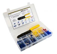 Techspan 563031 - 551PC Solderless Terminal (K-Spec Series) + Tool Assortment Kit - (Mini Flip Kit Series)