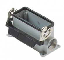 Techspan ES2L16S5 - SURFACE MOUNTING BASE - 16P+Ground    SINGLE LEVER  DOUBLE PORT  CABLE GLAND PG 21x2