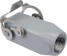 Techspan ACC03S2 - HOOD - 3 or 4P+Ground    SINGLE LEVER  CABLE COUPLER  METAL TYPE  GRAY  CABLE GLAND PG 11