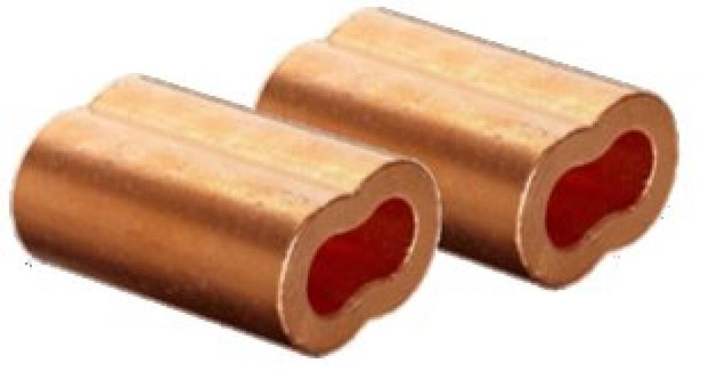 COPPER OVAL SLEEVES    3/64&#34;<span class=' ItemWarning' style='display:block;'>Item is usually in stock, but we&#39;ll be in touch if there&#39;s a problem<br /></span>