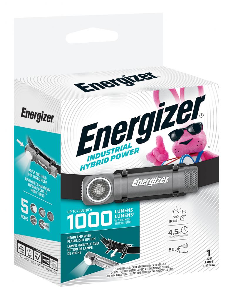 Energizer High Lumen Hybrid LED Headlamp, 1000 Lumens Rechargeable Light<span class=' ItemWarning' style='display:block;'>Item is usually in stock, but we&#39;ll be in touch if there&#39;s a problem<br /></span>