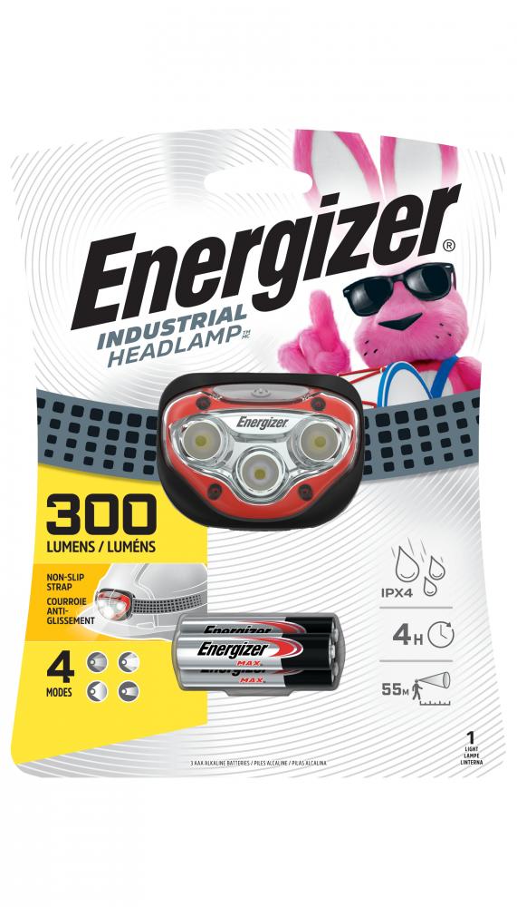 Energizer Industrial 300 Lumens Headlamp<span class=' ItemWarning' style='display:block;'>Item is usually in stock, but we&#39;ll be in touch if there&#39;s a problem<br /></span>