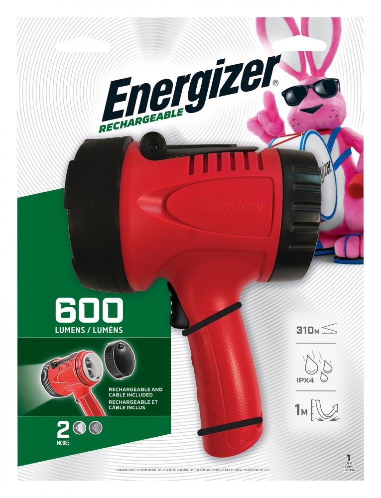 Energizer Rechargeable Spotlight<span class=' ItemWarning' style='display:block;'>Item is usually in stock, but we&#39;ll be in touch if there&#39;s a problem<br /></span>