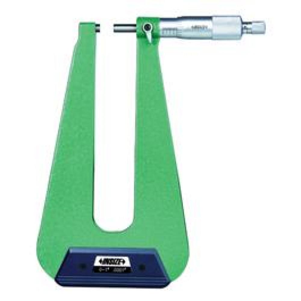 DEEP THROAT OUTSIDE MICROMETER FLAT-SPHERICAL TIPS THROAT DEPTH 12IN 0-1IN<span class=' ItemWarning' style='display:block;'>Item is usually in stock, but we&#39;ll be in touch if there&#39;s a problem<br /></span>