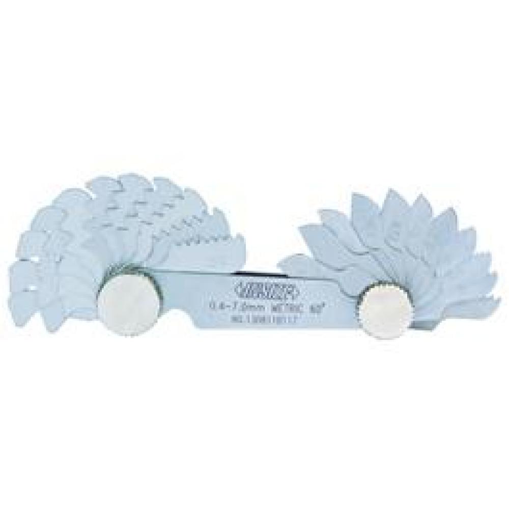 PITCH GAGE METRIC 60ø 0.4-0.7MM RANGE 22PCS LEAVES<span class=' ItemWarning' style='display:block;'>Item is usually in stock, but we&#39;ll be in touch if there&#39;s a problem<br /></span>