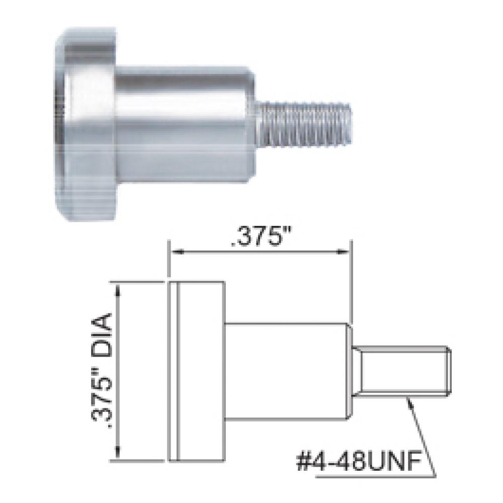 FLAT POINTS STEEL 9.53MM 4-48UNF FOR INCH DIAL INDICATORS<span class=' ItemWarning' style='display:block;'>Item is usually in stock, but we&#39;ll be in touch if there&#39;s a problem<br /></span>