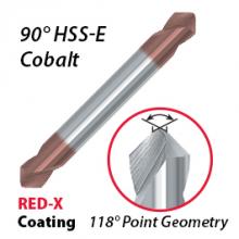 KAR Industrial Inc. 540097 - DRILL 1/4 90 DEG HSS-E SPOTTING DRILL RED-X D/E MAGAFOR