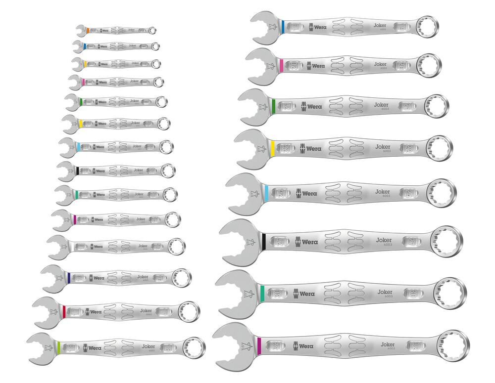 6003 Joker 22 Set 1 Combination wrench set<span class=' ItemWarning' style='display:block;'>Item is usually in stock, but we&#39;ll be in touch if there&#39;s a problem<br /></span>