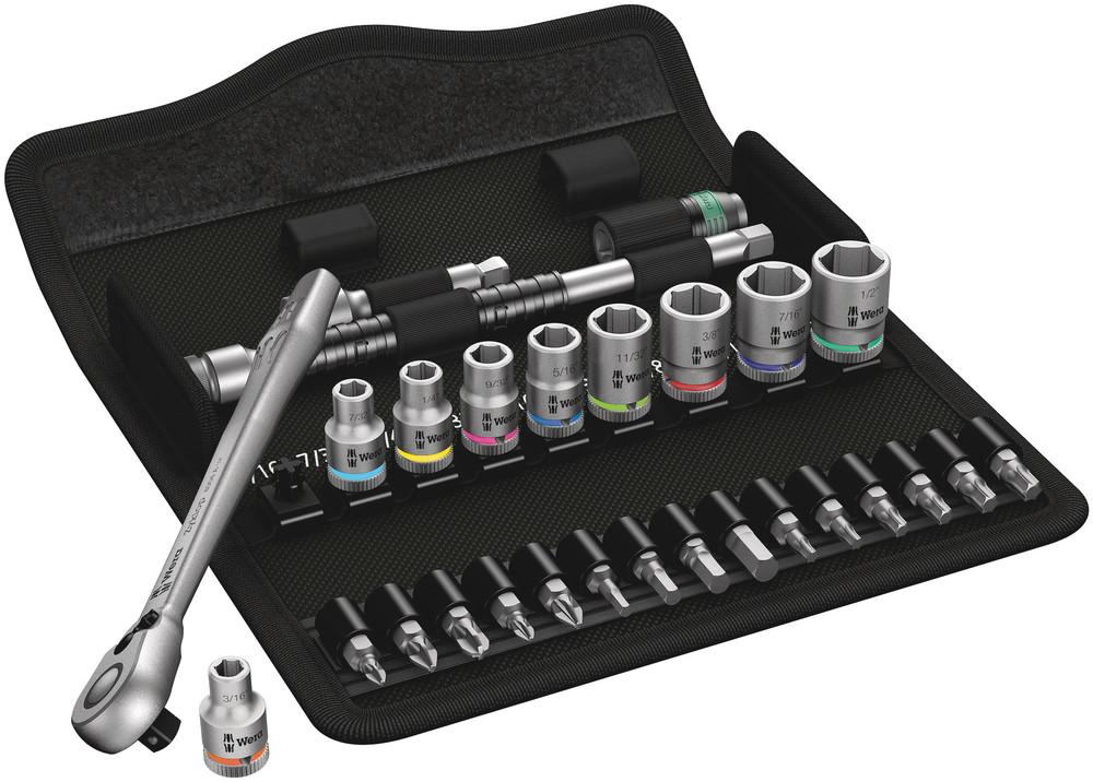 8100 SA 11 ZYKLOP METAL RATCHET SET. IMPERIAL 1/4 28PIECE RATCHET SET WITH SWITCH LEVER IMPERIAL<span class=' ItemWarning' style='display:block;'>Item is usually in stock, but we&#39;ll be in touch if there&#39;s a problem<br /></span>