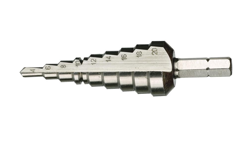 843 STEPPED DRILL BITS. 4-20 MM TWIST DRILL<span class=' ItemWarning' style='display:block;'>Item is usually in stock, but we&#39;ll be in touch if there&#39;s a problem<br /></span>