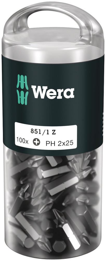 851/1 Z PH 2 X 25 MM DIY-BOX BITS FOR PHILLIPS SCREWS (100 pcs)<span class=' ItemWarning' style='display:block;'>Item is usually in stock, but we&#39;ll be in touch if there&#39;s a problem<br /></span>