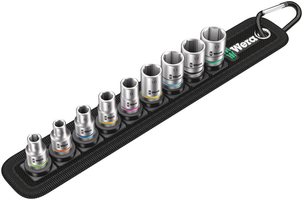 Belt 4 Zyklop socket set, 1/4&#34; drive, 9 pieces<span class=' ItemWarning' style='display:block;'>Item is usually in stock, but we&#39;ll be in touch if there&#39;s a problem<br /></span>