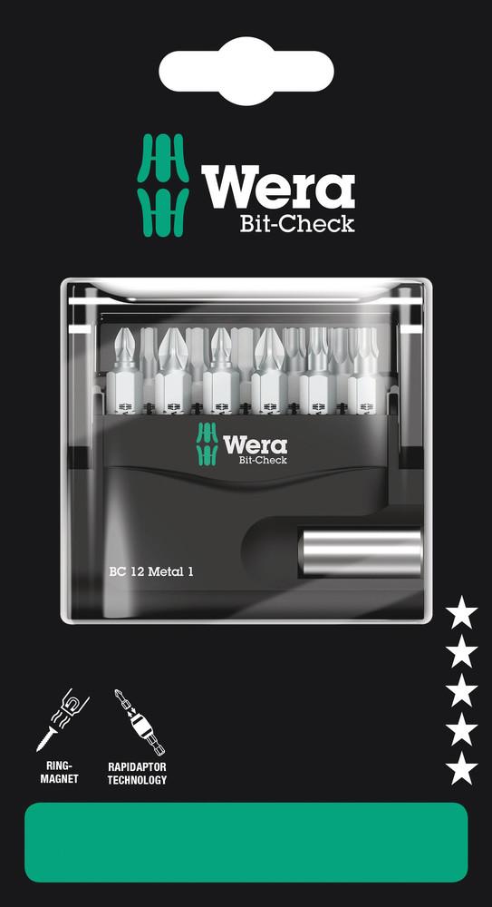 Bit-Check 12 Metal 1 SB Bits assortment<span class=' ItemWarning' style='display:block;'>Item is usually in stock, but we&#39;ll be in touch if there&#39;s a problem<br /></span>