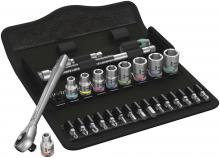 Wera Tools 05004020001 - 8100 SA 10 ZYKLOP METAL RATCHET SET. IMPERIAL 1/4 28 PCS RATCHET SET PUSH-THROUGH SQUARE IMPERIAL