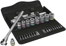 Wera Tools 05004050001 - 8100 SB 10 ZYKLOP METAL RATCHET SET. IMPERIAL 3/8 29 PCS RATCHET SET PUSH-THROUGH SQUARE IMPERIAL