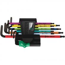 Wera Tools 05024335001 - 967 SPKL/9 TX BO MULTICOLOUR L-KEY SET FOR TAMPER-PROOF TORX SCREWS