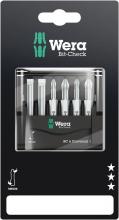 Wera Tools 05073635001 - BIT-CHECK 6 UNIVERSAL 1 SB BITS FOR SLOTTED/PH/PZ SCREWS