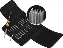 Wera Tools 05073671001 - KRAFTFORM KOMPAKT MICRO-SET ESD/20 SB BIT SET WITH HANDLE AND INTER-CHANGEABLE BLADES