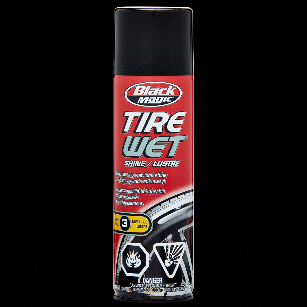 Black Magic® Tire Wet® Shine #3, 425g Aerosol<span class=' ItemWarning' style='display:block;'>Item is usually in stock, but we&#39;ll be in touch if there&#39;s a problem<br /></span>