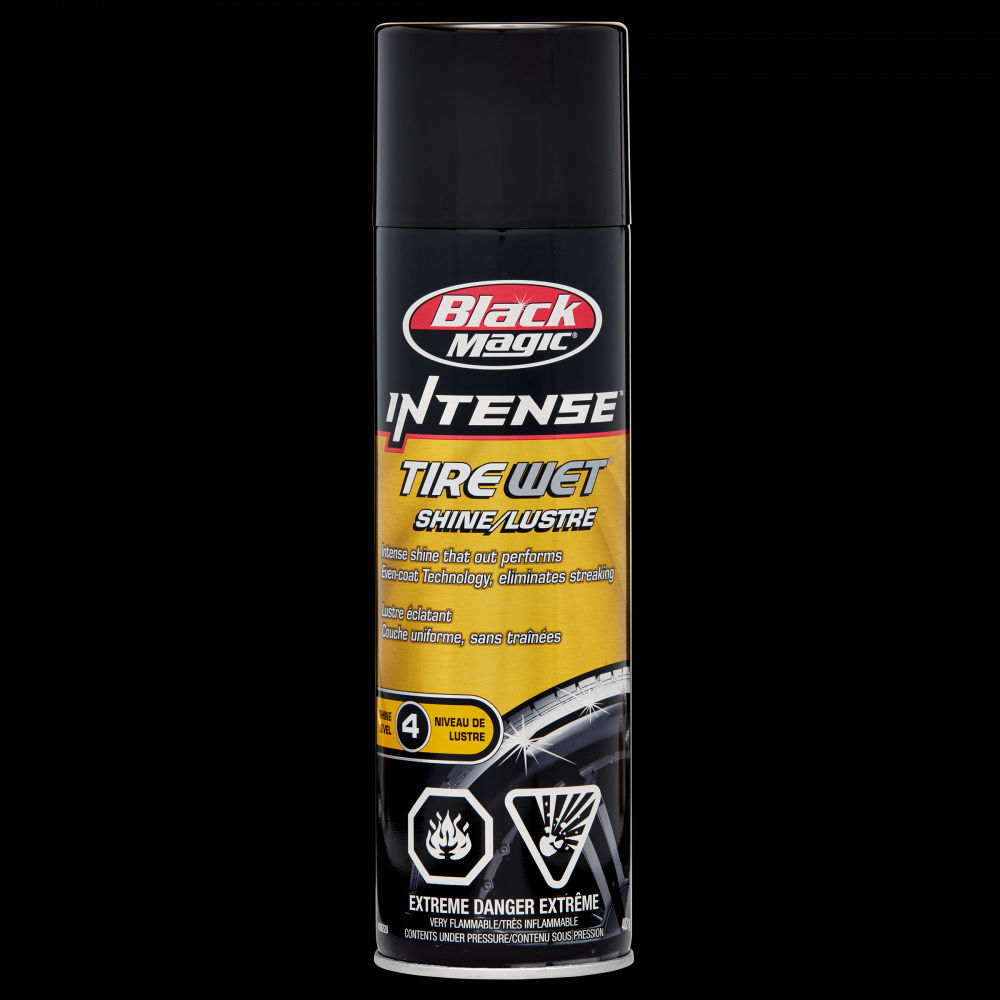 Black Magic® Intense™ Tire Wet® Shine #4, 482g Aerosol<span class=' ItemWarning' style='display:block;'>Item is usually in stock, but we&#39;ll be in touch if there&#39;s a problem<br /></span>