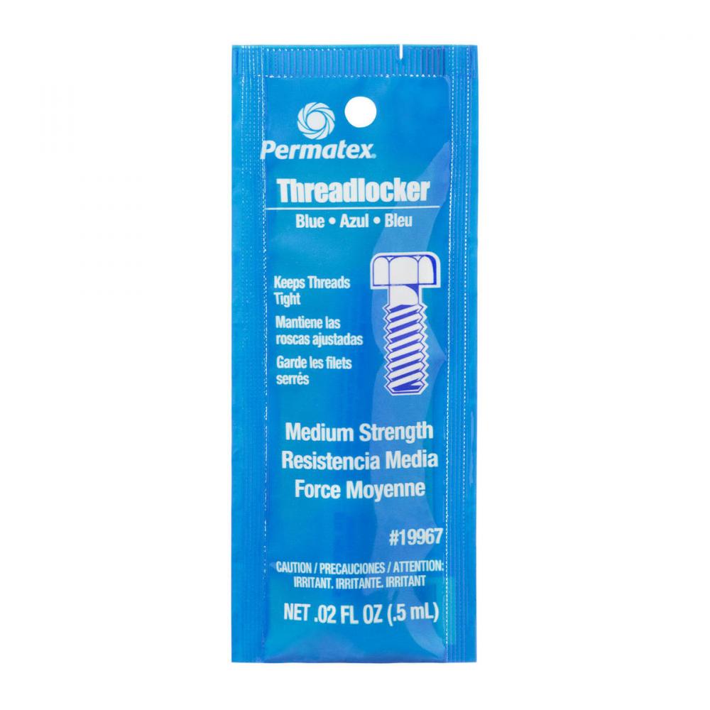 Permatex® Blue Medium Strength 242 Threadlocker, 0.5mL tube<span class='Notice ItemWarning' style='display:block;'>Item has been discontinued<br /></span>