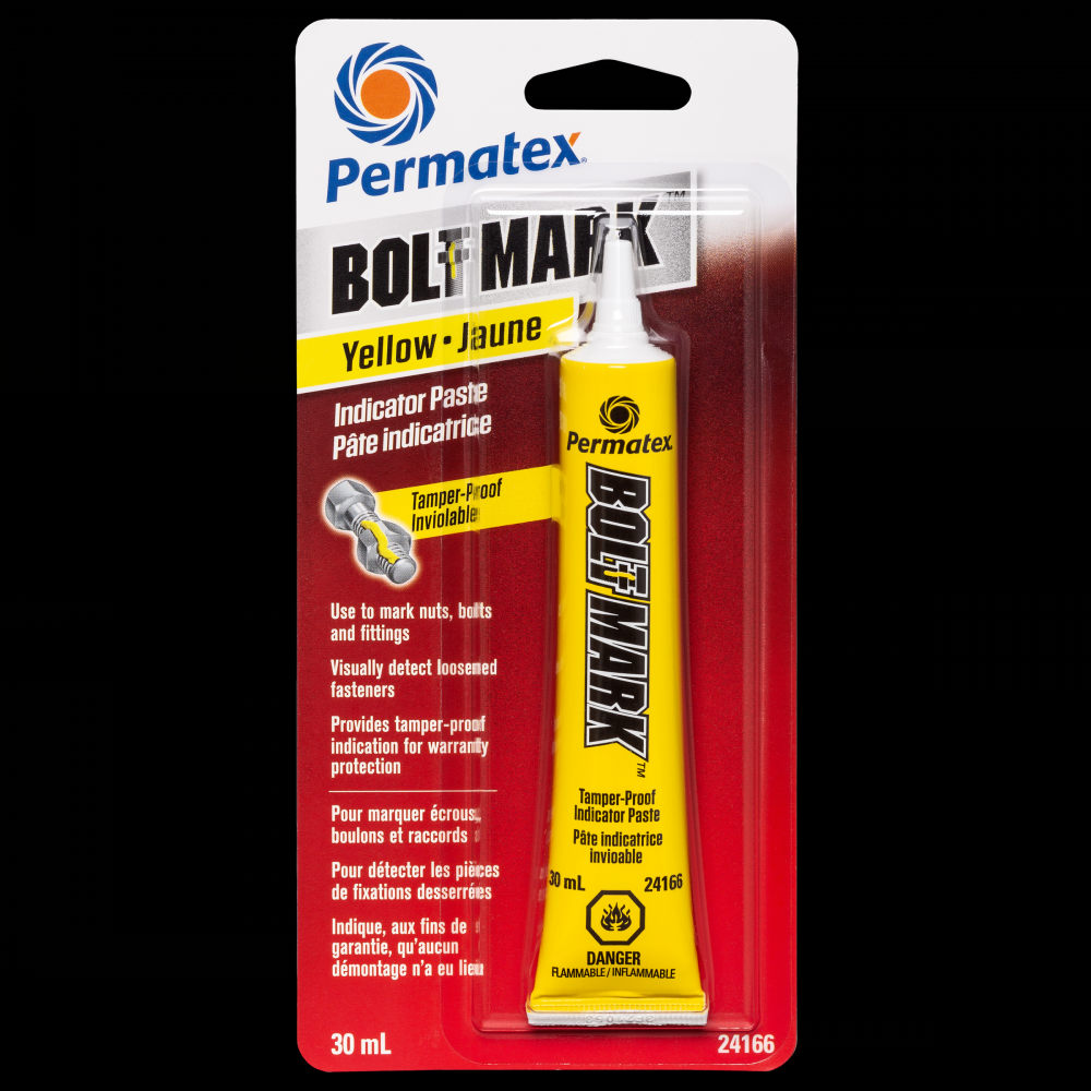 Permatex Bolt-Mark Yellow Indicator Paste<span class=' ItemWarning' style='display:block;'>Item is usually in stock, but we&#39;ll be in touch if there&#39;s a problem<br /></span>