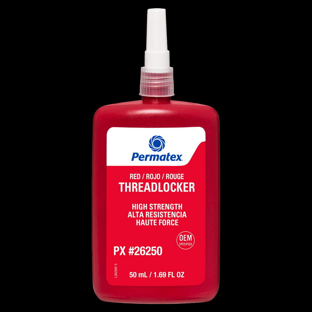 Permatex® Red High Strength 262 Threadlocker, 50mL Bottle<span class=' ItemWarning' style='display:block;'>Item is usually in stock, but we&#39;ll be in touch if there&#39;s a problem<br /></span>