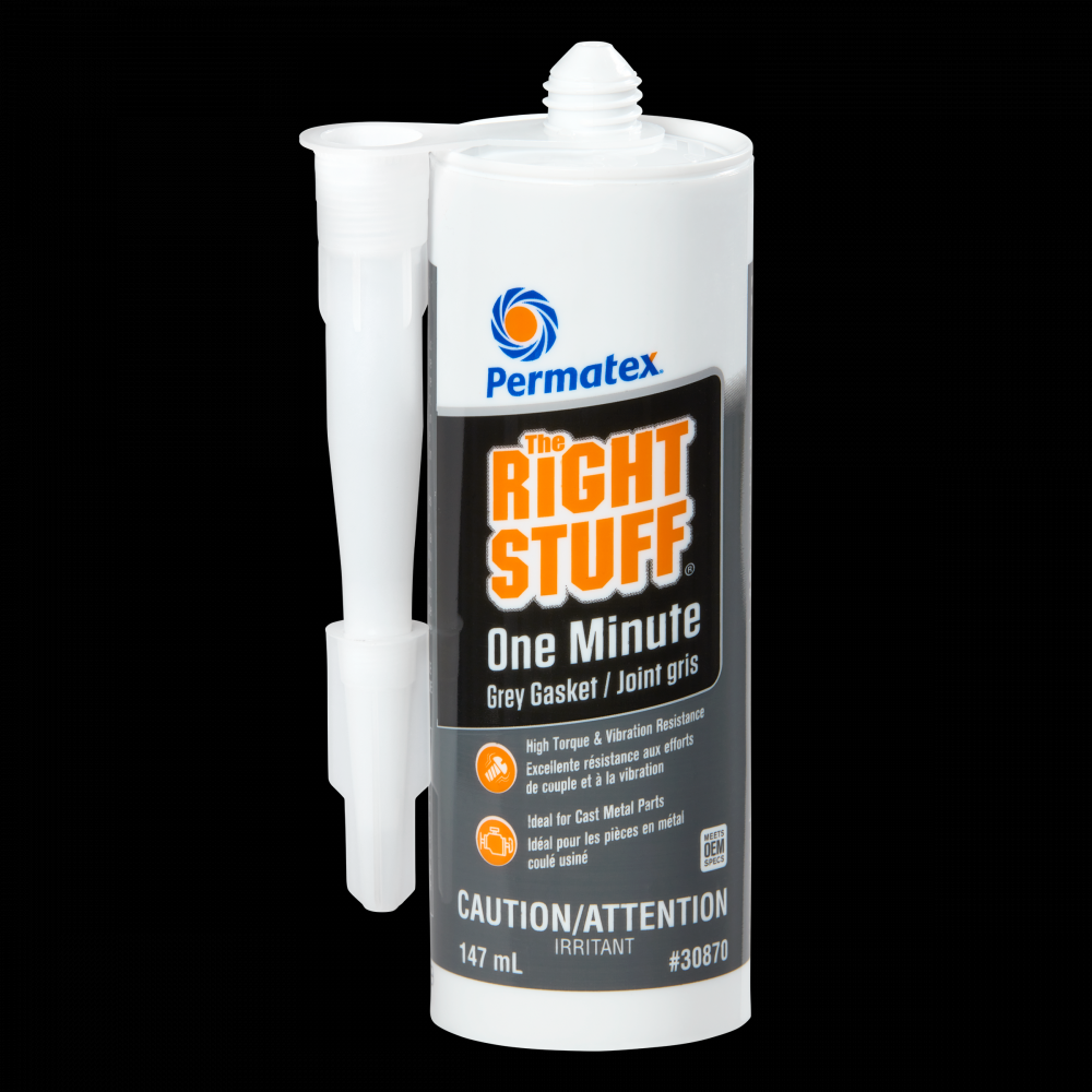 Permatex® The Right Stuff® Grey Instant Gasket Maker, 147mL Cartridge<span class=' ItemWarning' style='display:block;'>Item is usually in stock, but we&#39;ll be in touch if there&#39;s a problem<br /></span>