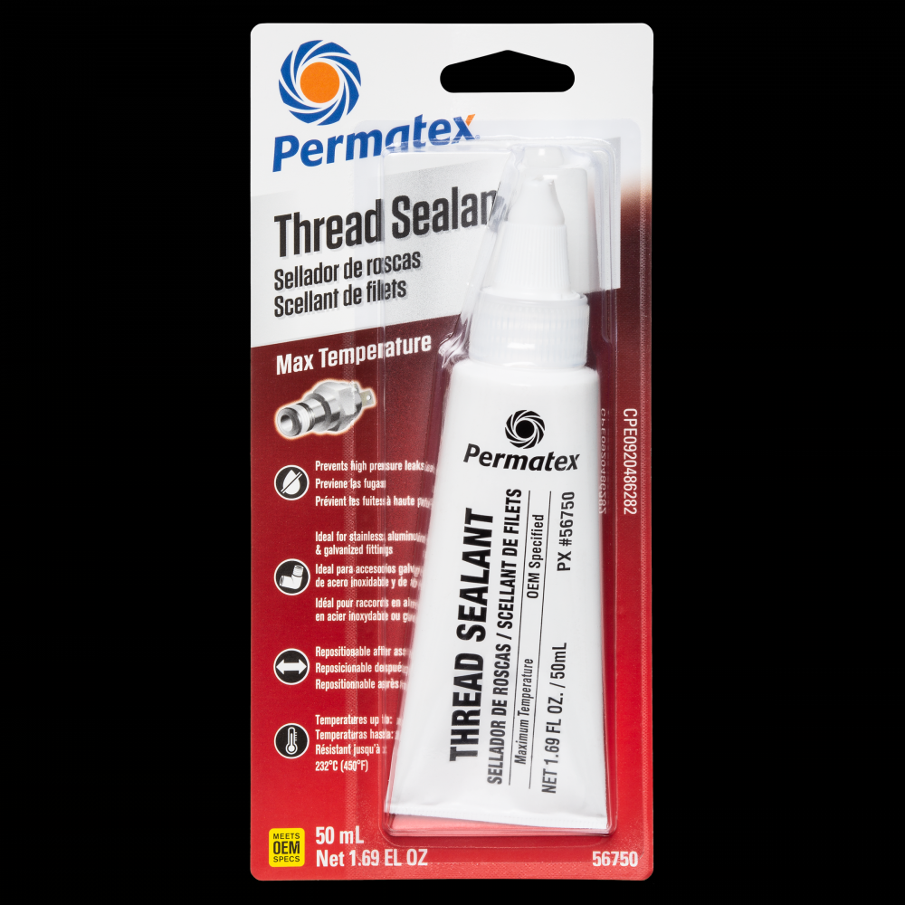 Permatex® Maximum Temperature 567 Thread Sealant, 50mL Tube<span class=' ItemWarning' style='display:block;'>Item is usually in stock, but we&#39;ll be in touch if there&#39;s a problem<br /></span>