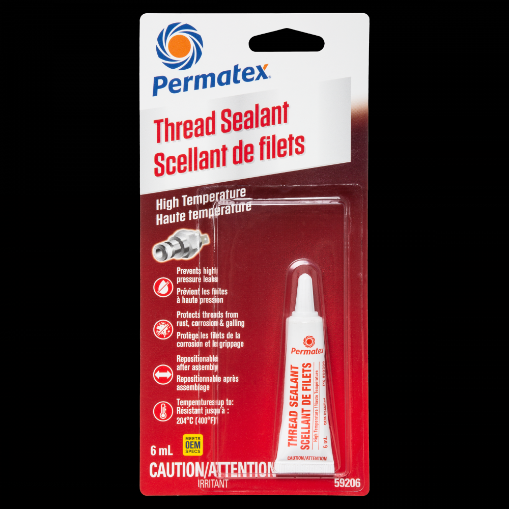 Permatex® High Temperature 592 Thread Sealant, 6mL Tube<span class=' ItemWarning' style='display:block;'>Item is usually in stock, but we&#39;ll be in touch if there&#39;s a problem<br /></span>