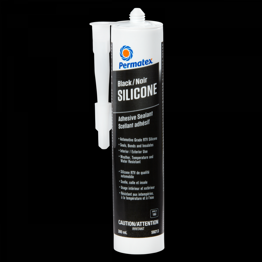 Permatex® Black RTV Silicone Adhesive Sealant 16C, 300mL Cartridge<span class=' ItemWarning' style='display:block;'>Item is usually in stock, but we&#39;ll be in touch if there&#39;s a problem<br /></span>