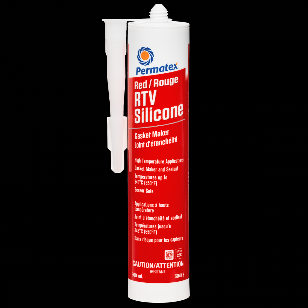 Permatex® Red High Temperature RTV Gasket Maker 26C, 300mL Cartridge<span class=' ItemWarning' style='display:block;'>Item is usually in stock, but we&#39;ll be in touch if there&#39;s a problem<br /></span>