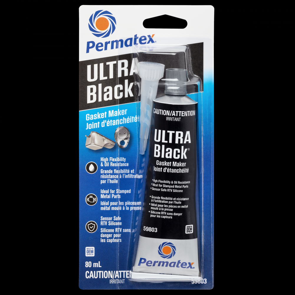 Permatex® Ultra Black® Gasket Maker 598BR, 80mL Tube<span class=' ItemWarning' style='display:block;'>Item is usually in stock, but we&#39;ll be in touch if there&#39;s a problem<br /></span>