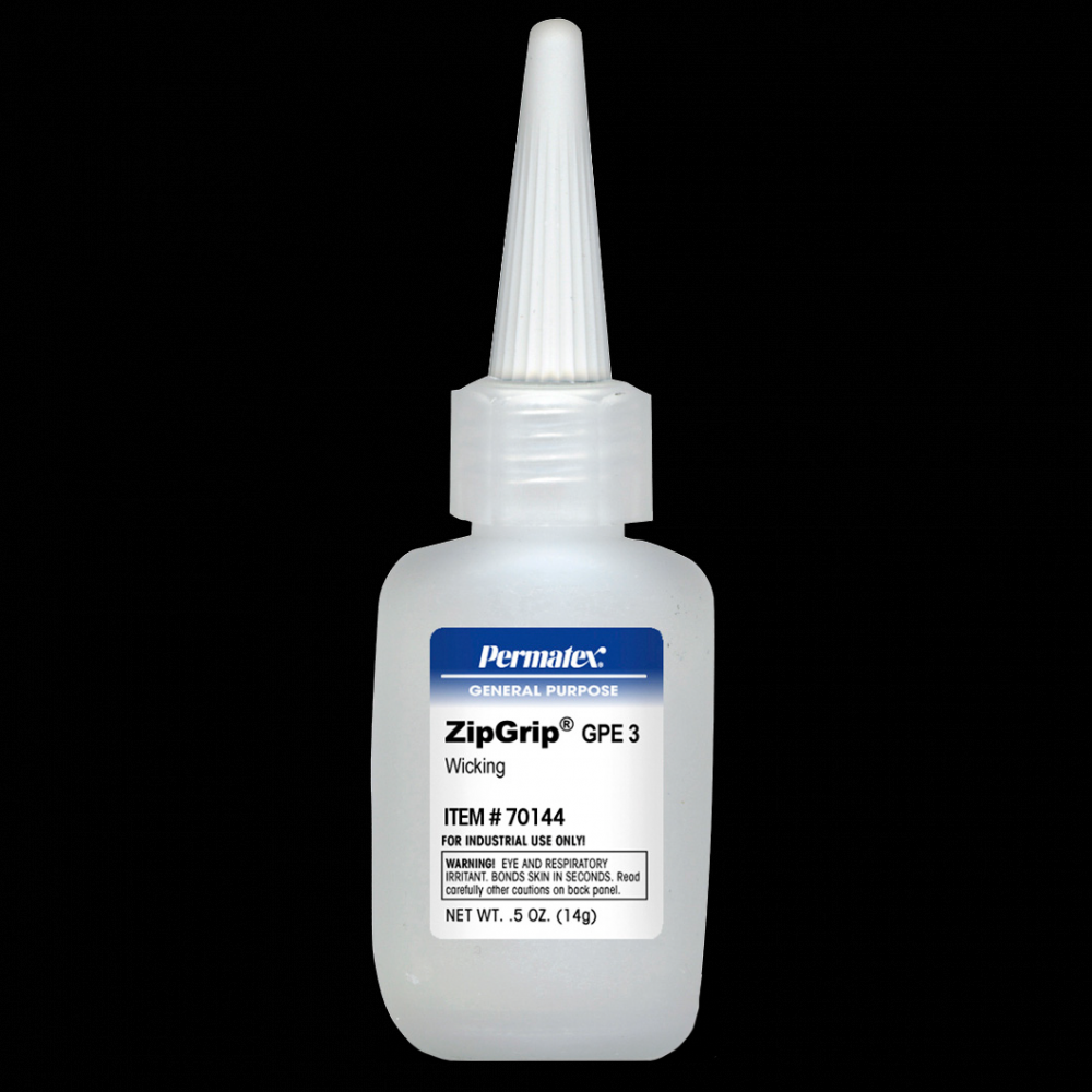 Permatex® Zip Grip® Instant Adhesive, Small Gap, GPE 3, 14g Bottle<span class=' ItemWarning' style='display:block;'>Item is usually in stock, but we&#39;ll be in touch if there&#39;s a problem<br /></span>