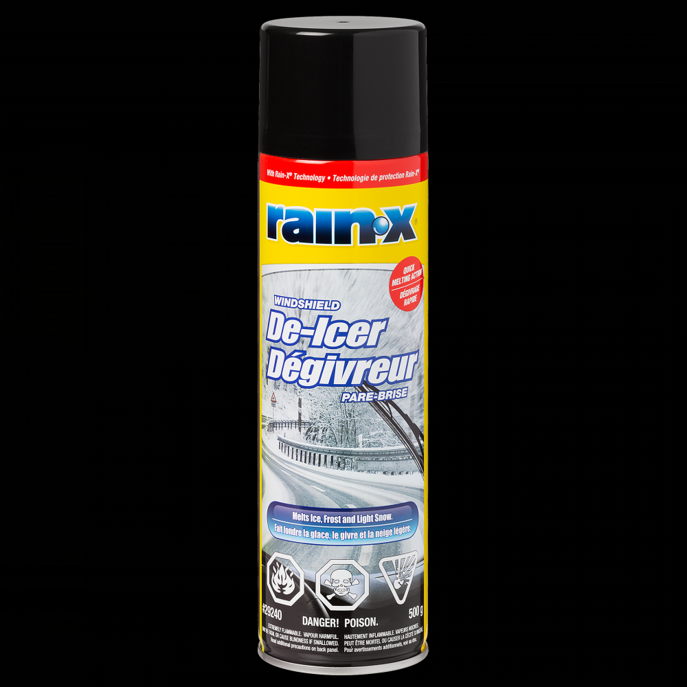 Rain-X® Windshield De-Icer, 500g Aerosol<span class=' ItemWarning' style='display:block;'>Item is usually in stock, but we&#39;ll be in touch if there&#39;s a problem<br /></span>