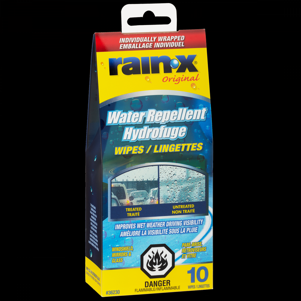 Rain-X® Original Glass Treatment Wipes, 10CT<span class=' ItemWarning' style='display:block;'>Item is usually in stock, but we&#39;ll be in touch if there&#39;s a problem<br /></span>