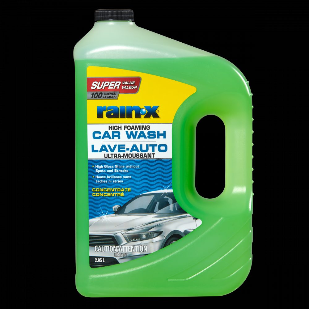 Rain-X High Foaming Car Wash Concentrate, 2.95L<span class=' ItemWarning' style='display:block;'>Item is usually in stock, but we&#39;ll be in touch if there&#39;s a problem<br /></span>