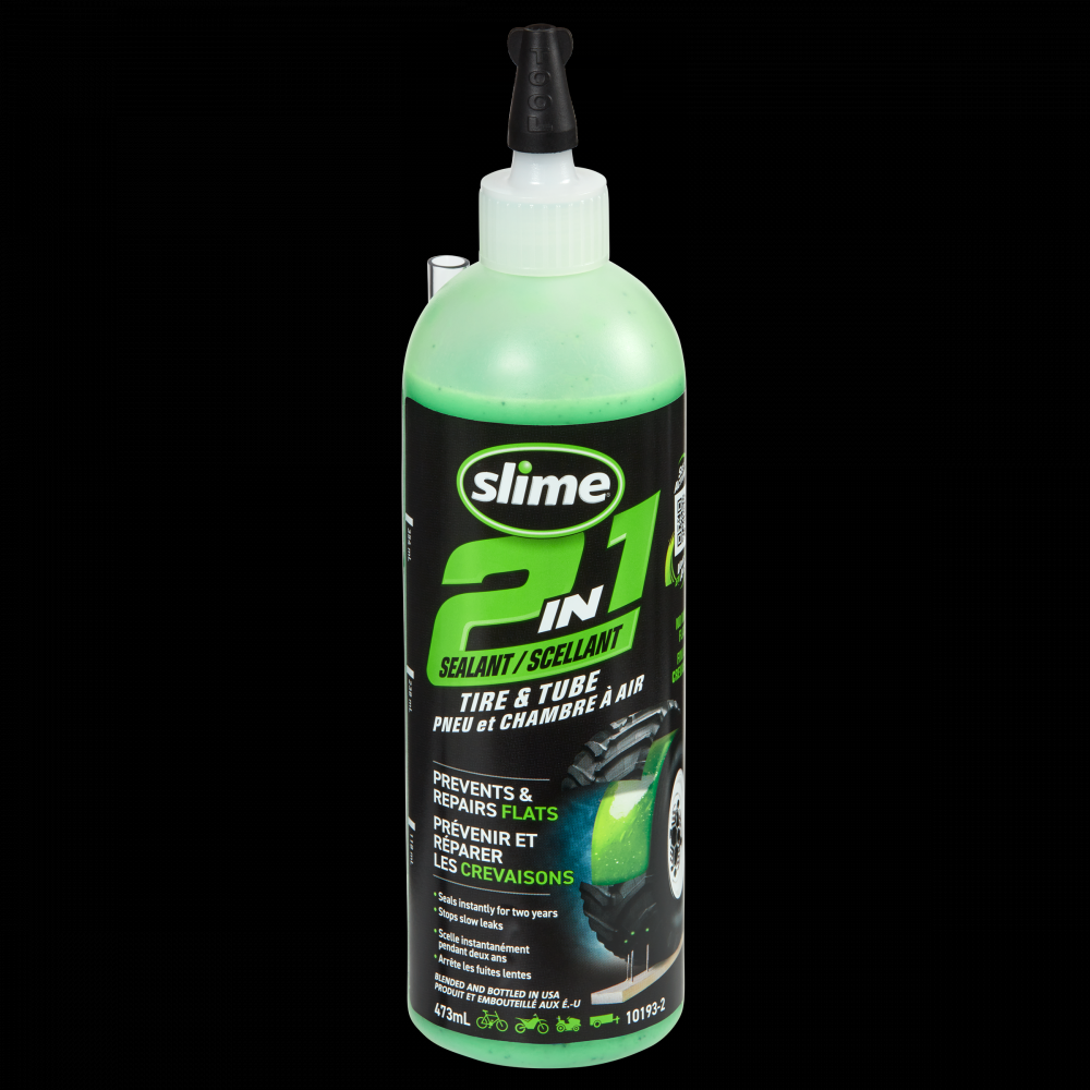 Slime 2-in-1 Tire and Tube Sealant, 473mL<span class=' ItemWarning' style='display:block;'>Item is usually in stock, but we&#39;ll be in touch if there&#39;s a problem<br /></span>