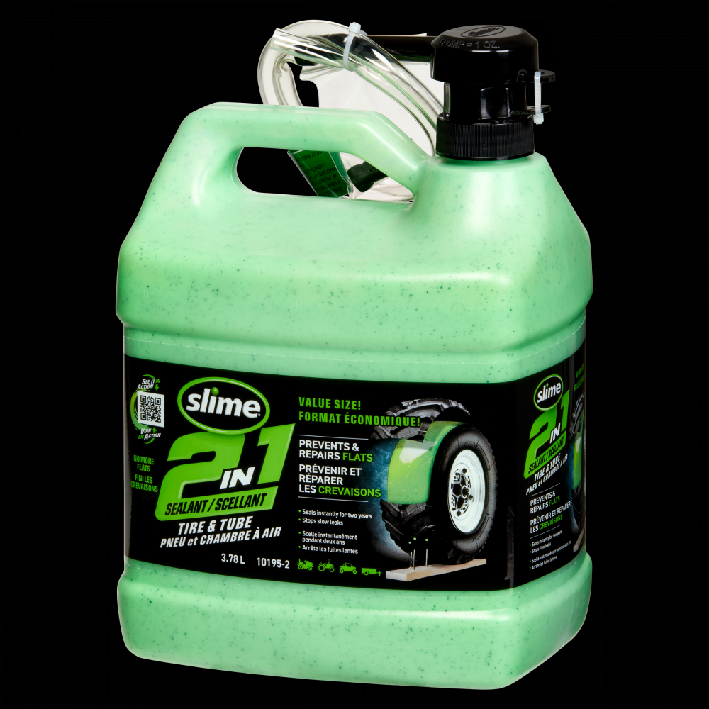 Slime 2-in-1 Tire and Tube Sealant<span class=' ItemWarning' style='display:block;'>Item is usually in stock, but we&#39;ll be in touch if there&#39;s a problem<br /></span>