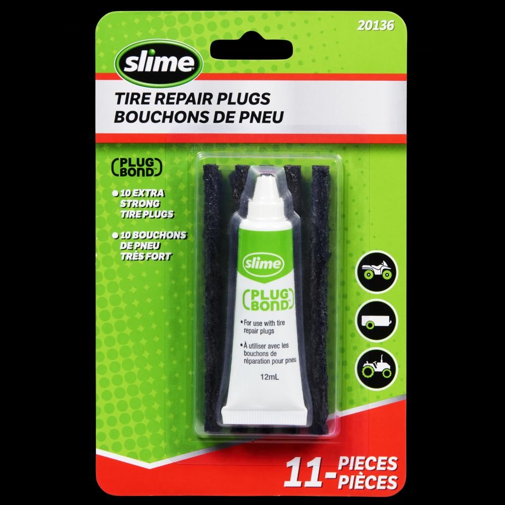 Slime® Tire Repair Plugs 10pk<span class=' ItemWarning' style='display:block;'>Item is usually in stock, but we&#39;ll be in touch if there&#39;s a problem<br /></span>