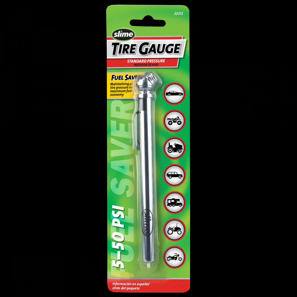 Slime® 5-50 PSI Pencil Tire Pressure Gauge<span class=' ItemWarning' style='display:block;'>Item is usually in stock, but we&#39;ll be in touch if there&#39;s a problem<br /></span>