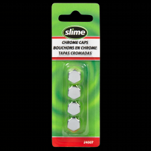 Slime 24007 - Slime® Tire Valve Caps - Chrome